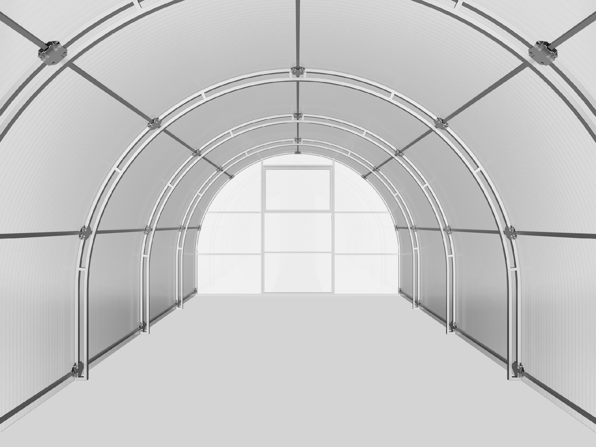 Теплица из поликарбоната АКТИВАГРО Ударница сверхпрочная 3х6 м, шаг ...