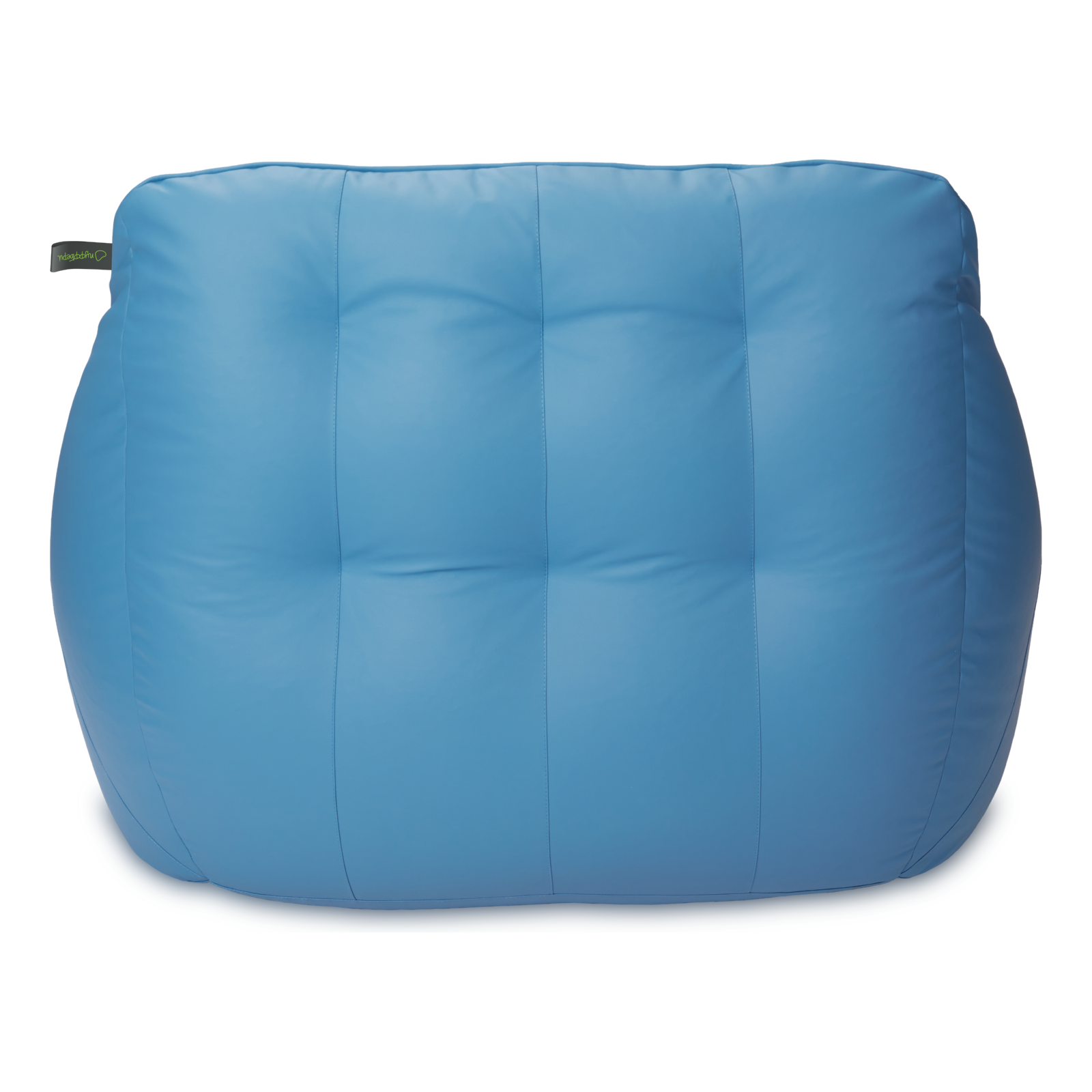 Кресло мешок «Диван Босс», эко-кожа и замша, Синий и голубой