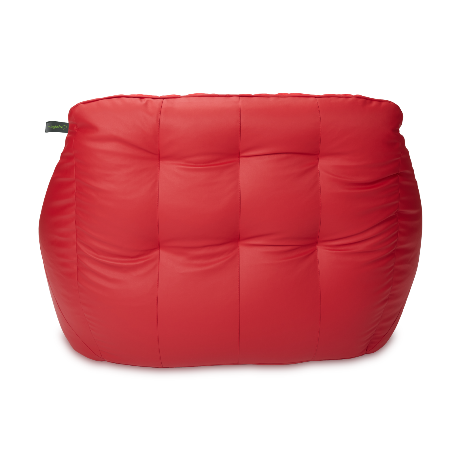 Кресло мешок «Диван Босс», эко-кожа и замша, Красный
