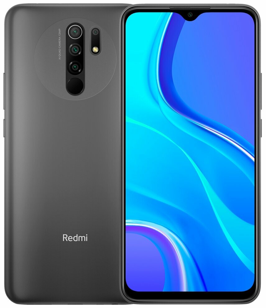 Смартфон Xiaomi Redmi 9 4/64GB Granite Gray (A20), купить в Москве, цены в интернет-магазинах на Мегамаркет