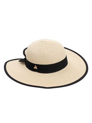 Шляпа женская Labbra Like LL-Y11001 бежевая/черная р.56-57