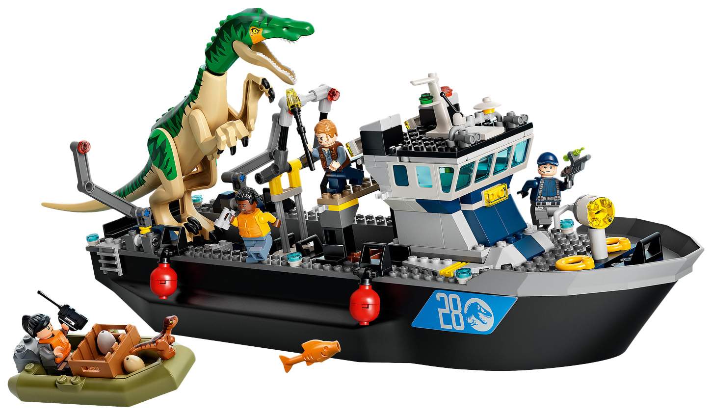 Конструктор LEGO Jurassic World 76942 Побег барионикса на катере