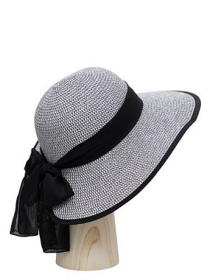 Шляпа женская Labbra Like LL-Y11002 белая/черная р.56-57