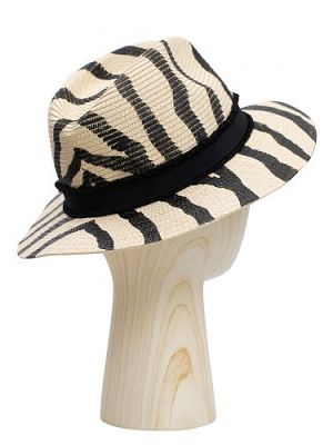 Шляпа женская Labbra Like LL-S22008 бежевая/черная р.56-57