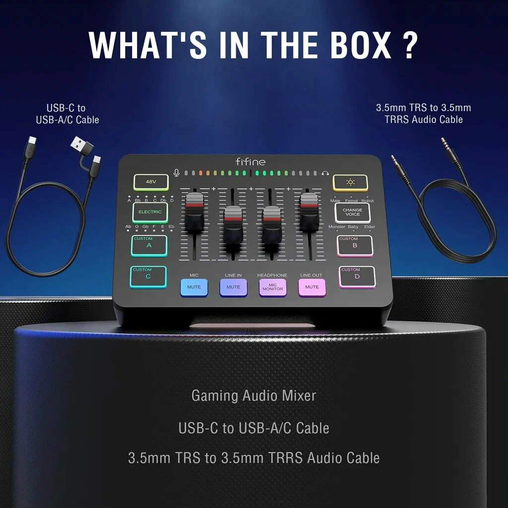 Fifine mixer sc3. Микшер игровой. fifine mixer sc1. stream xlr. как правильно настроить fifine mixer sc3.