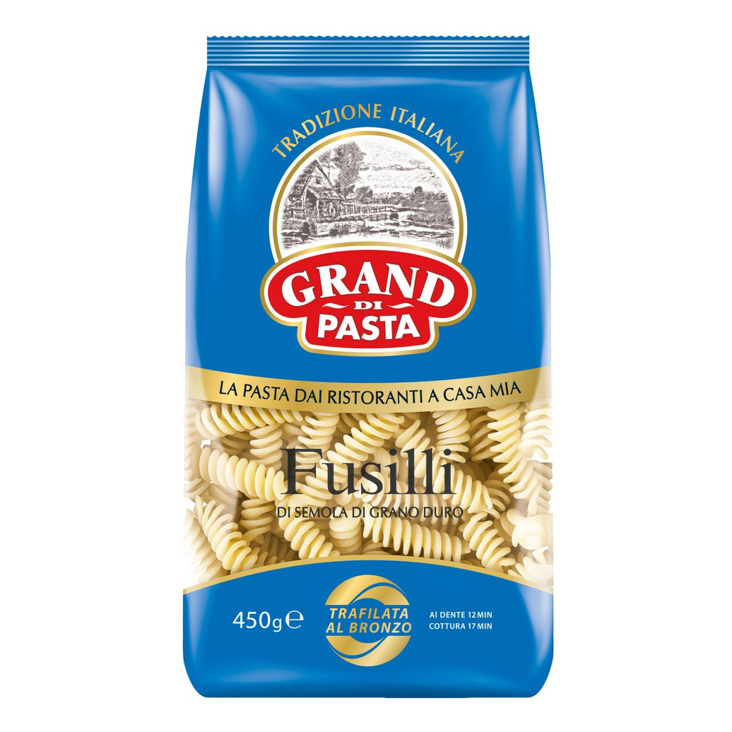 Макароны Grand di Pasta спирали, 450 г - купить в Мегамаркет Екб, цена на Мегамаркет