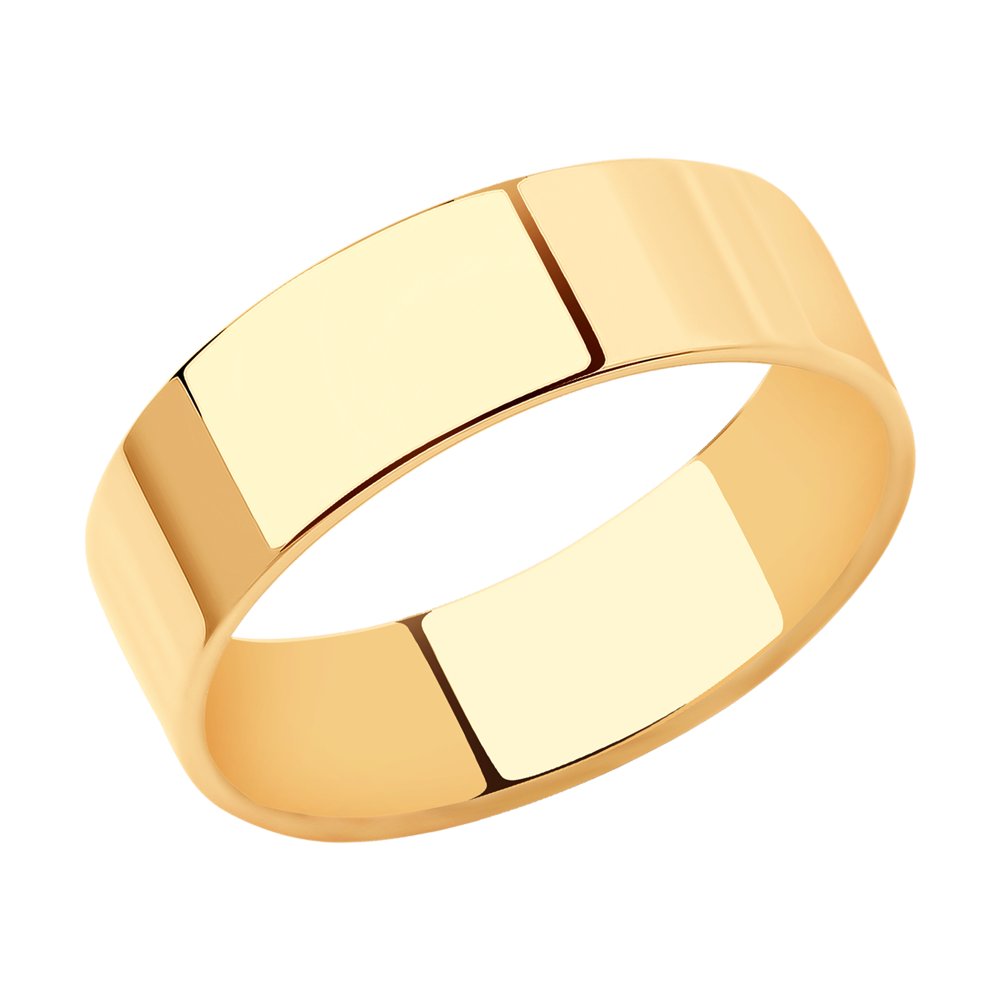 Кольцо обручальное из красного золота р. 19 SOKOLOV 110225 - купить в Москве, цены на Мегамаркет | 100028134495