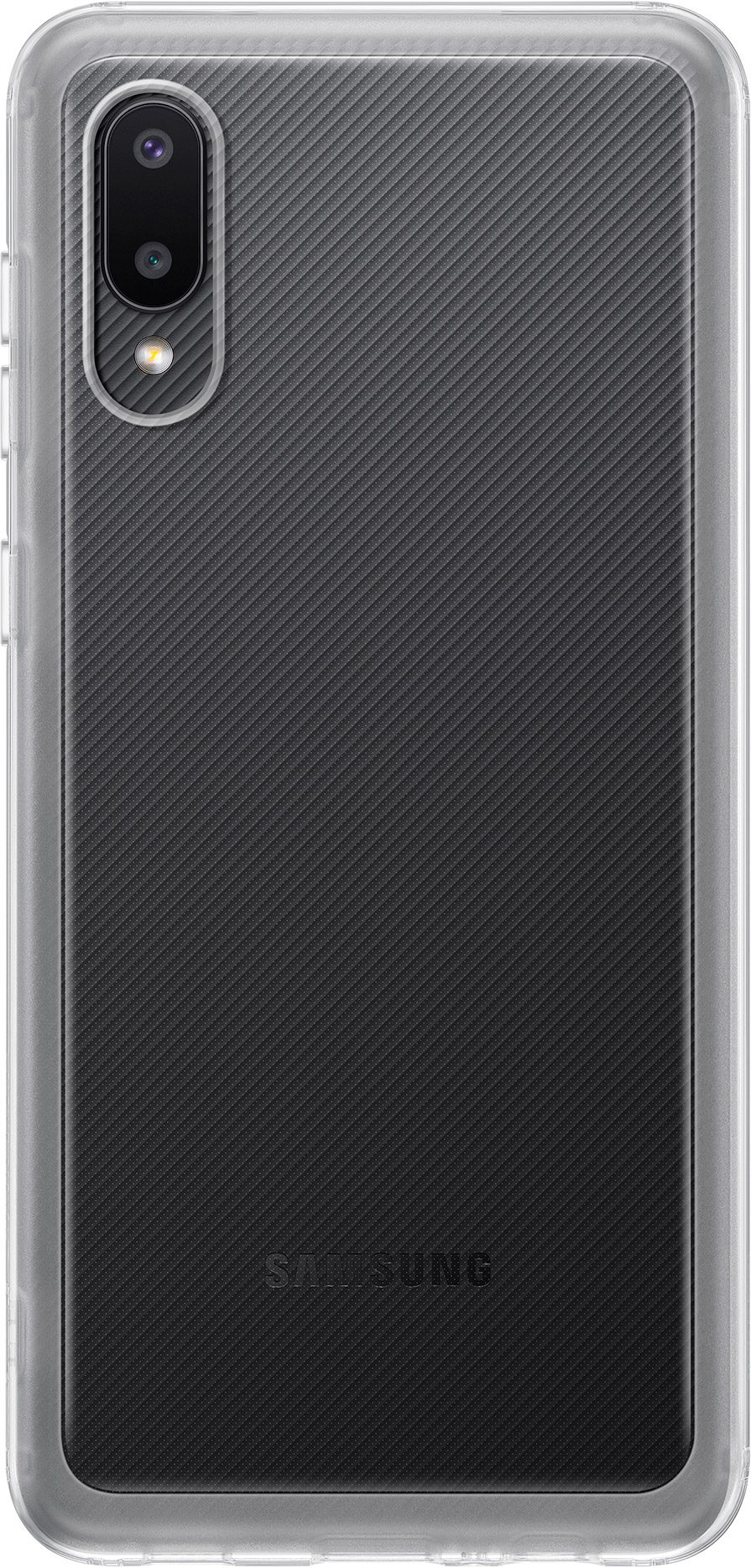 Чехол Samsung Soft Clear Cover для Galaxy A02 Transparent (EF-QA022)
