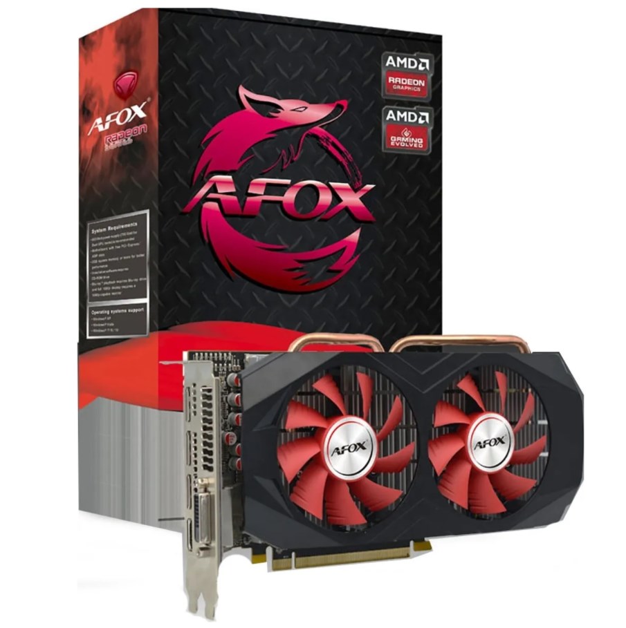 Видеокарта AFOX AMD Radeon RX 570 (AFRX570-8192D5H3-V2), купить в Москве,  цены в интернет-магазинах на Мегамаркет