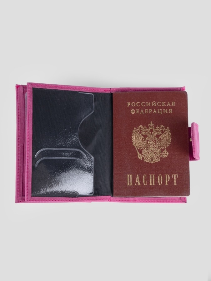 Обложка для паспорта унисекс Reversal АГ201-1R малиновая
