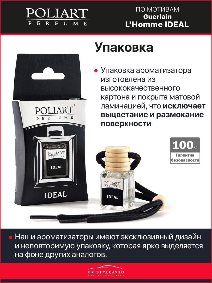 Ароматизатор в машину POLIART Perfume 2364141-535080 Ideal – купить в  Москве, цены в интернет-магазинах на Мегамаркет