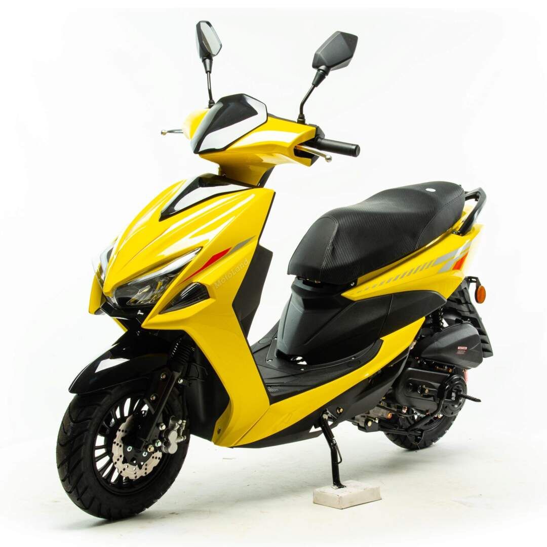 Скутер Motoland FS желтый - купить в Москве, цены на Мегамаркет