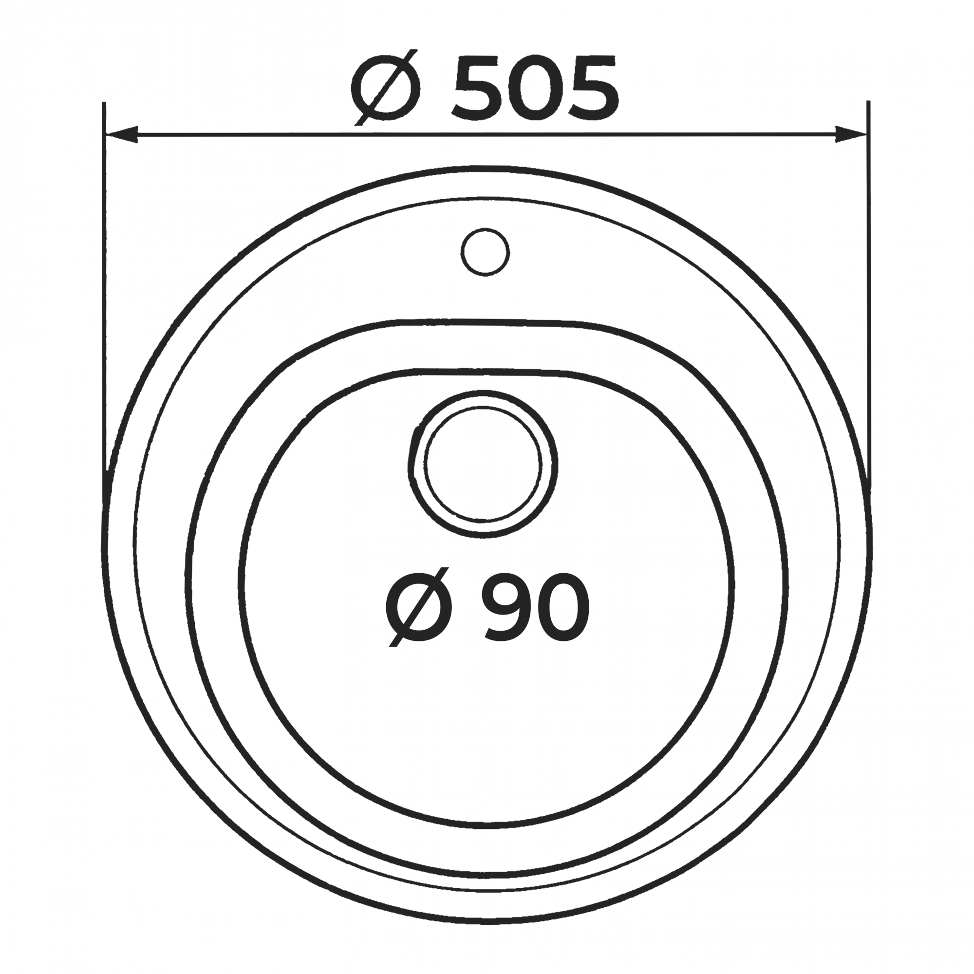 Диаметр мойки для кухни круглой
