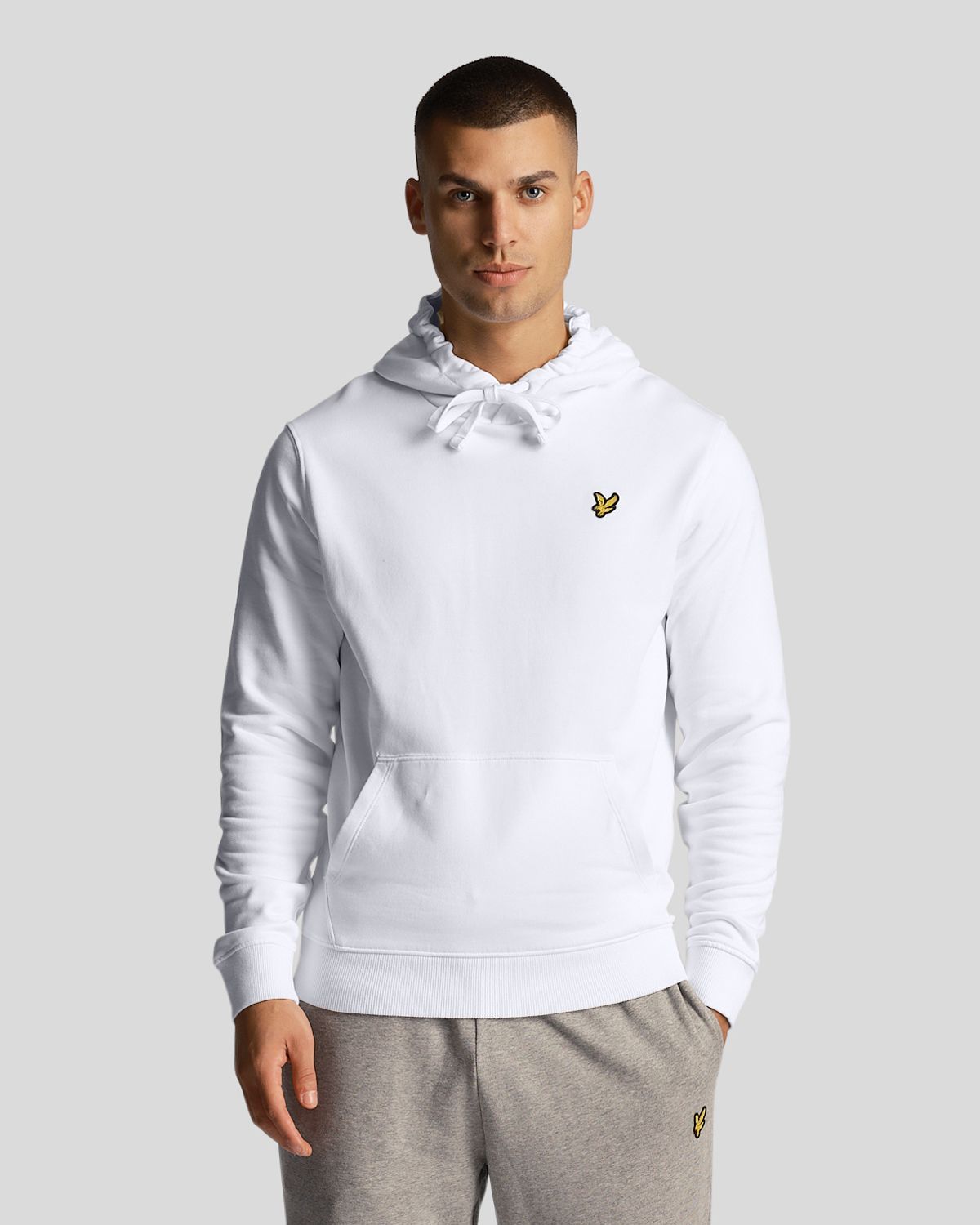 Худи мужское Lyle & Scott Pullover Hoodie белое XL - купить в Москве, цены на Мегамаркет | 100068141362