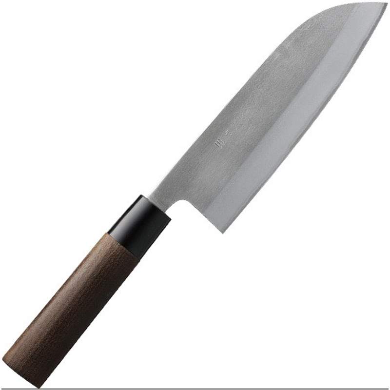 Кухонный нож Gihei-hamono Aogami#2 в нержавеющих обкладках Santoku 165mm