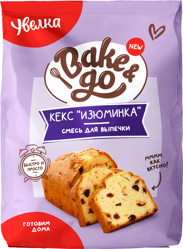 Смесь для выпечки Увелка Bake & Go Изюминка 300 г - купить в Мегамаркет Воронеж, цена на Мегамаркет