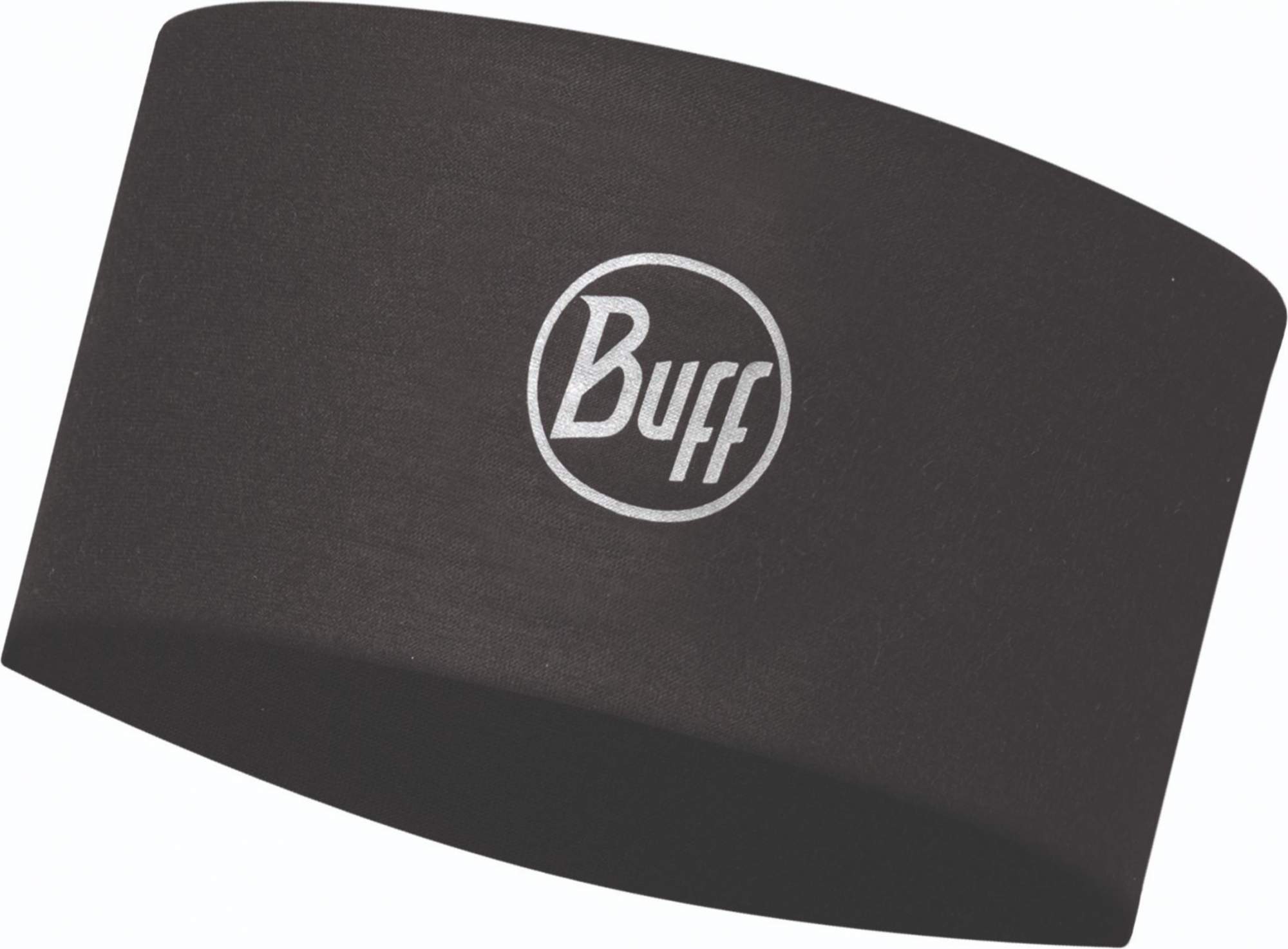 Повязка унисекс Buff Coolnet Uv+ Wide Headband solid black, one size