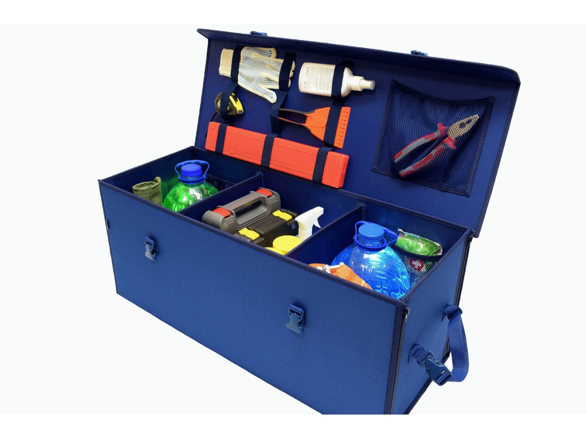 Органайзер в багажник "Лидер" (размер XXL). Цвет: синий.
