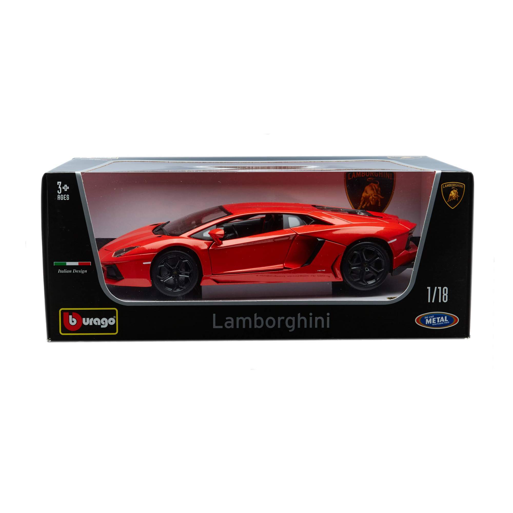 Купить bburago машина BB 18-11033 1:18 PLUS LAMBORGHINI AVENTADOR LP700-4  MET ORANGE, Оранжевый, цены на Мегамаркет