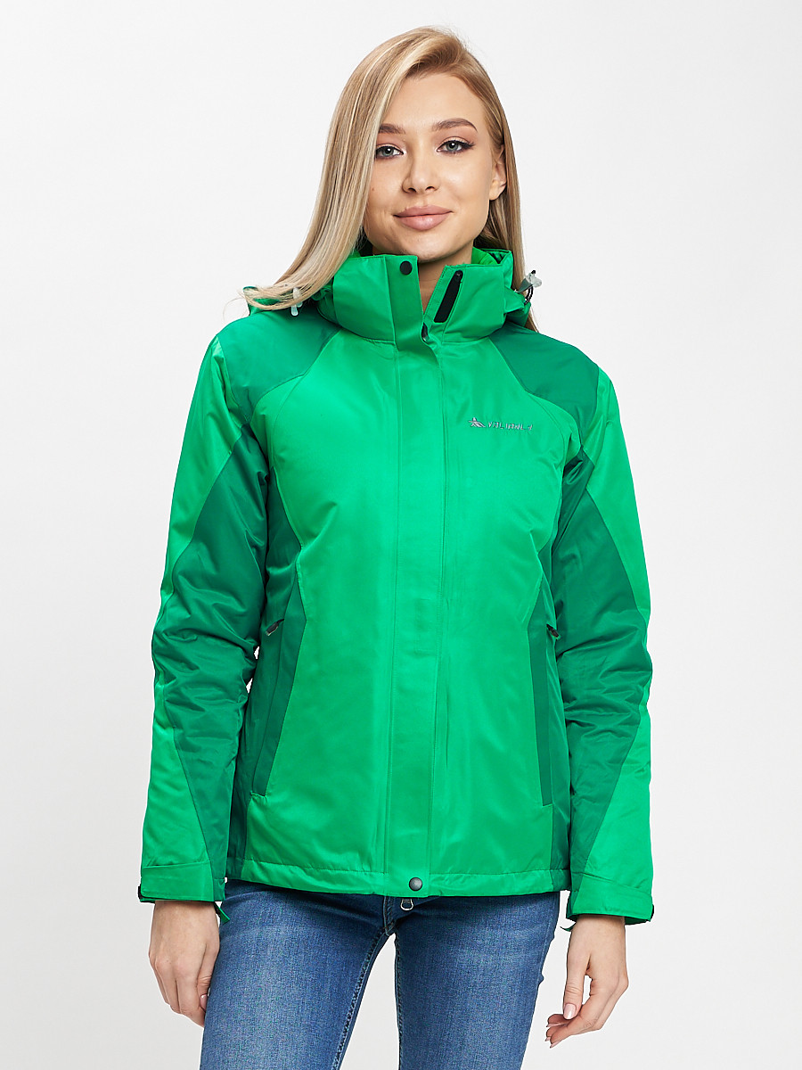 Спортивная куртка женская MTFORCE 33213 зеленая 44 RU