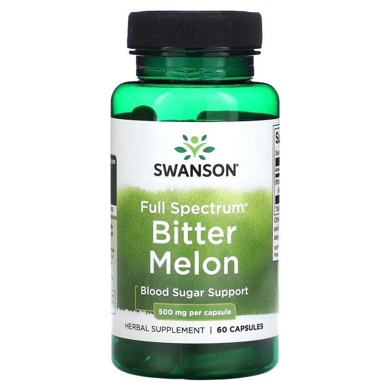 Горькая дыня SWANSON Full Spectrum Bitter Melon капсулы 500 мг 60 шт. - купить в интернет-магазинах, цены на Мегамаркет | витамины, минералы и пищевые добавки