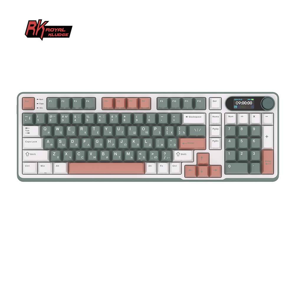 Беспроводная клавиатура Royal Kludge RK-S98 белый (6935280823961), купить в Москве, цены в интернет-магазинах на Мегамаркет