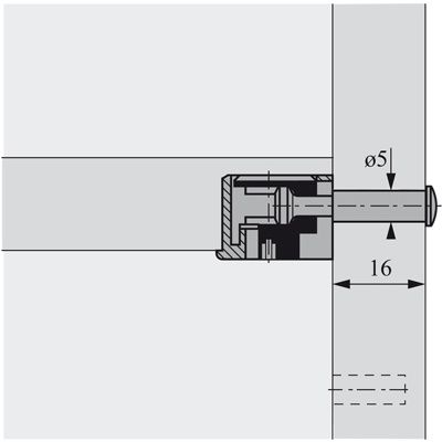 Фасадный эксцентрик hettich