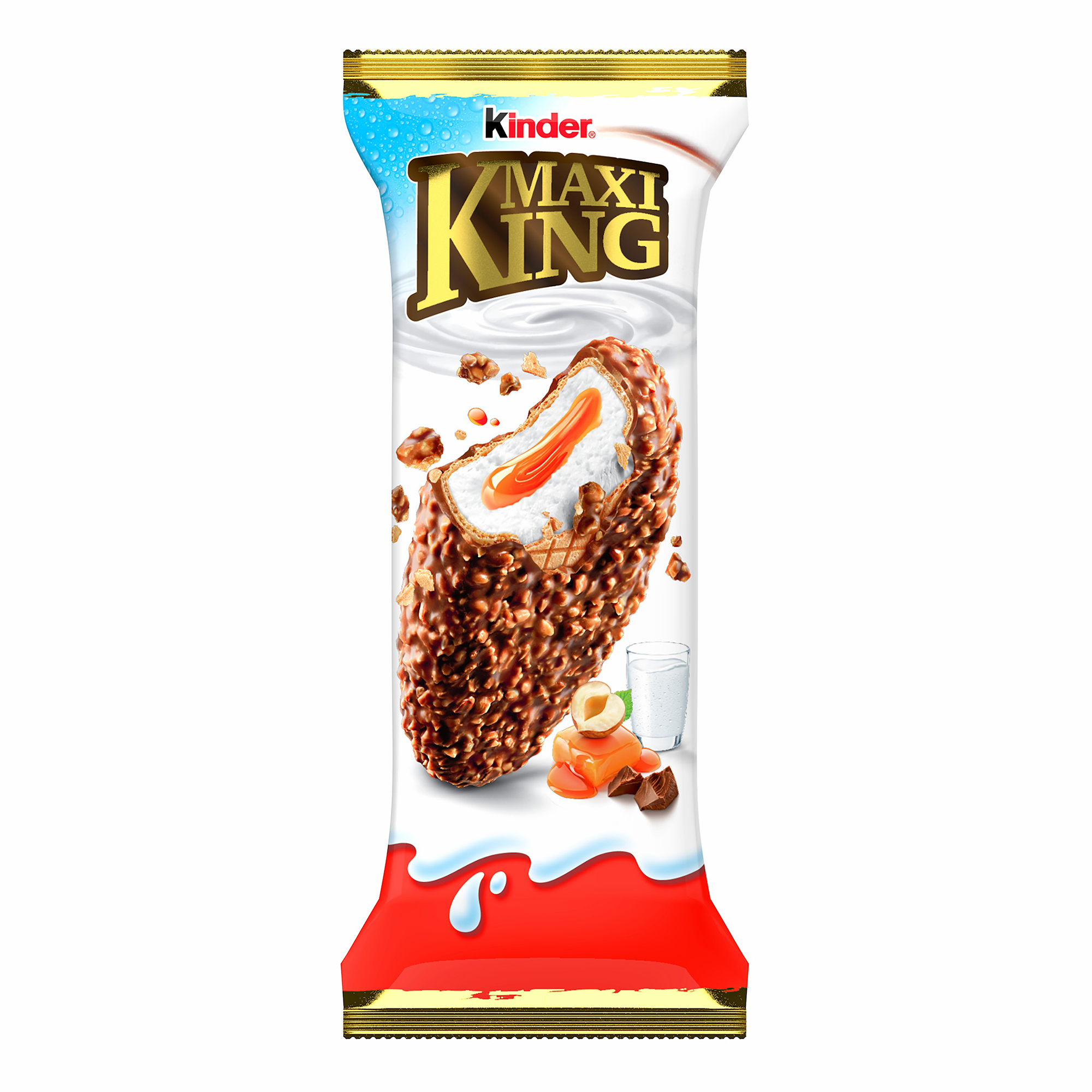 Купить пирожное Kinder Maxi King молочным шоколадом и орехами с молочно ...