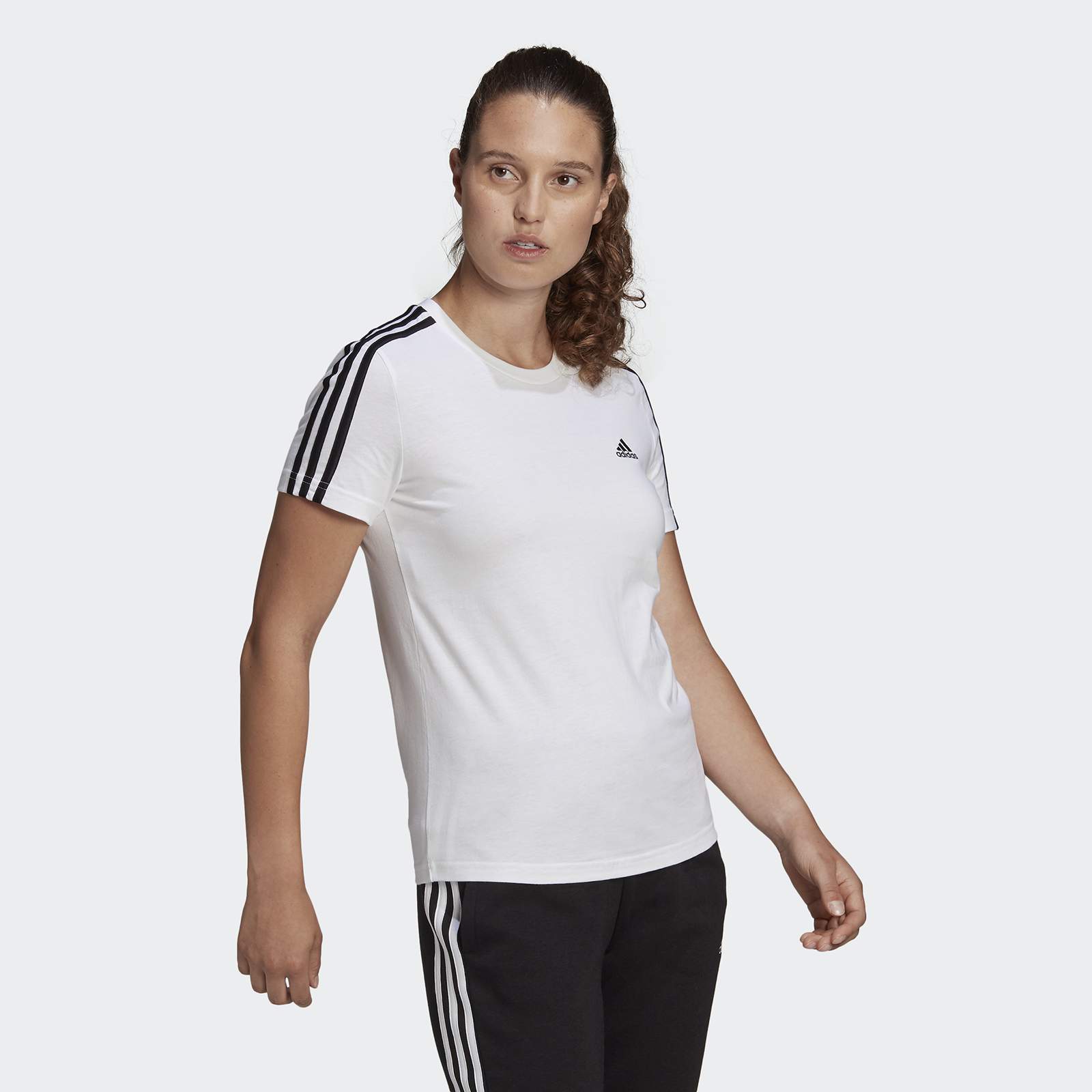Футболка женская Adidas W 3S T белая XS
