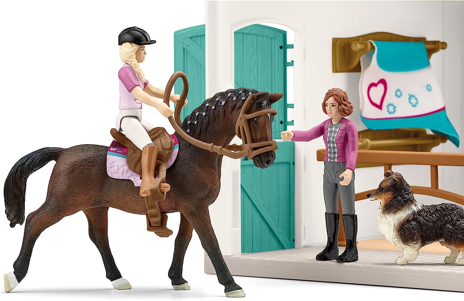 Купить игровой набор Магазин верховой езды Schleich Horse Club, 42568, цены  на Мегамаркет