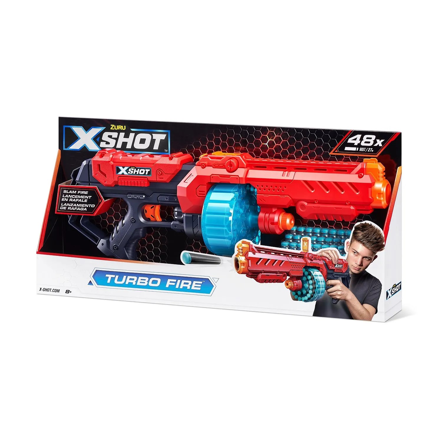 Набор оружия X-Shot Combo Pack Turbo Fire Бластер игрушечный с мягкими  пулями - отзывы покупателей на Мегамаркет