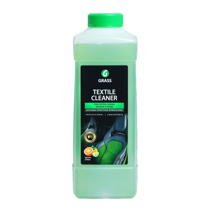 Очиститель обивки Grass Textile cleaner Цитрус, 1 л - купить в Москве, цены на Мегамаркет | 100045960432