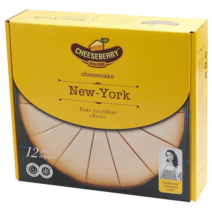 Чизкейк Cheeseberry New-York Премиум ванильный замороженный 2,1 кг