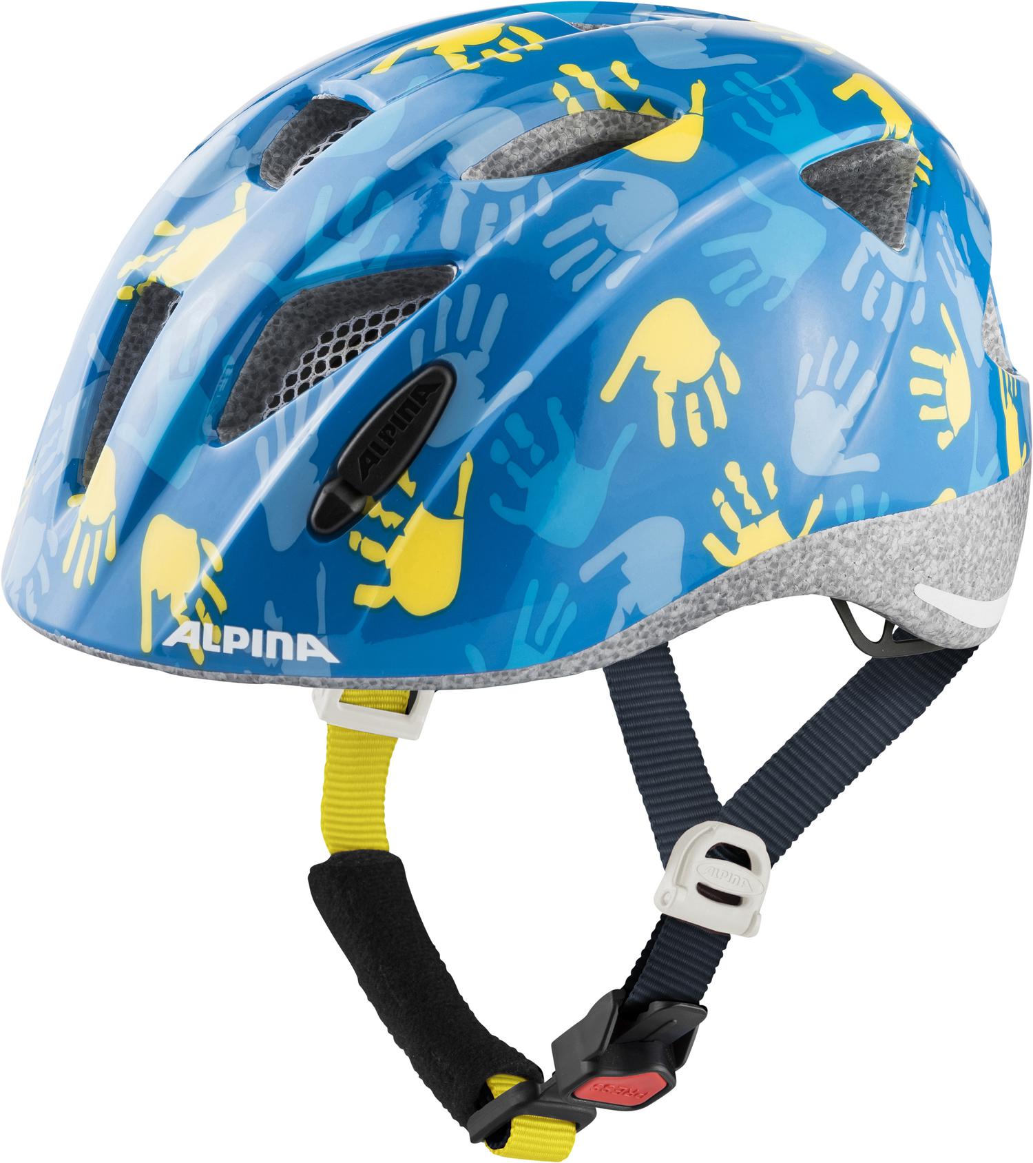 Велосипедный шлем Alpina Ximo, blue hands gloss, M
