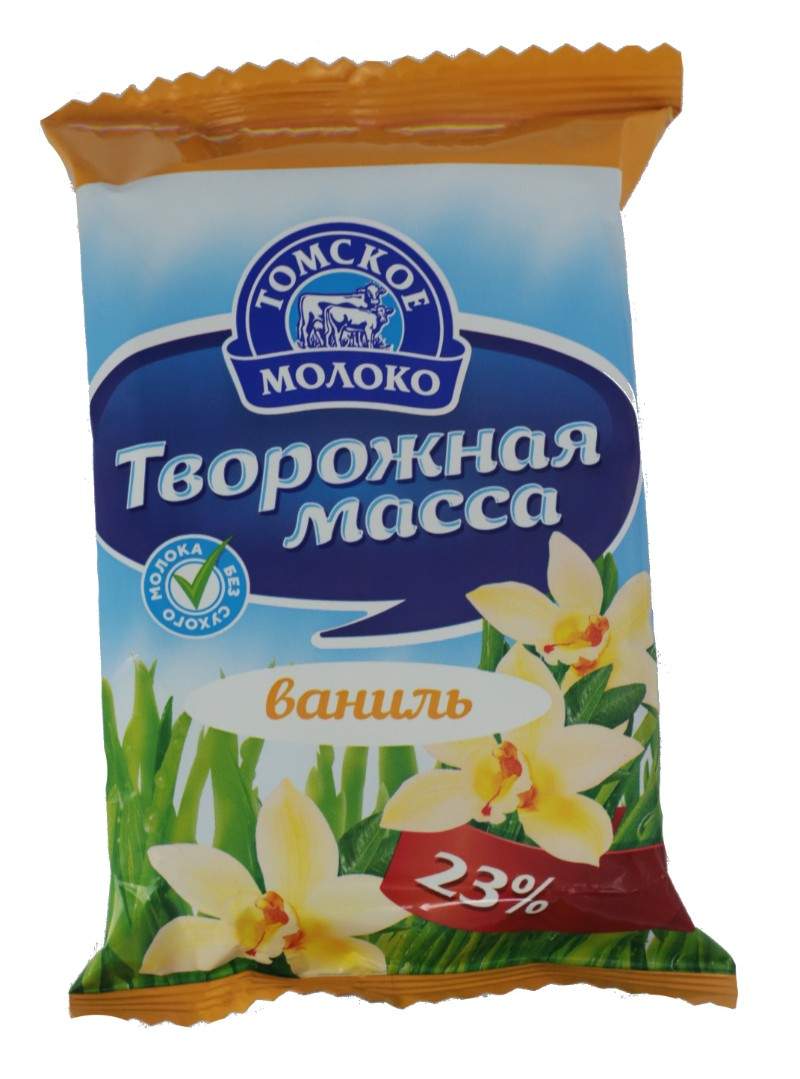 Творожная масса Томское Молоко ваниль 23% 170 г