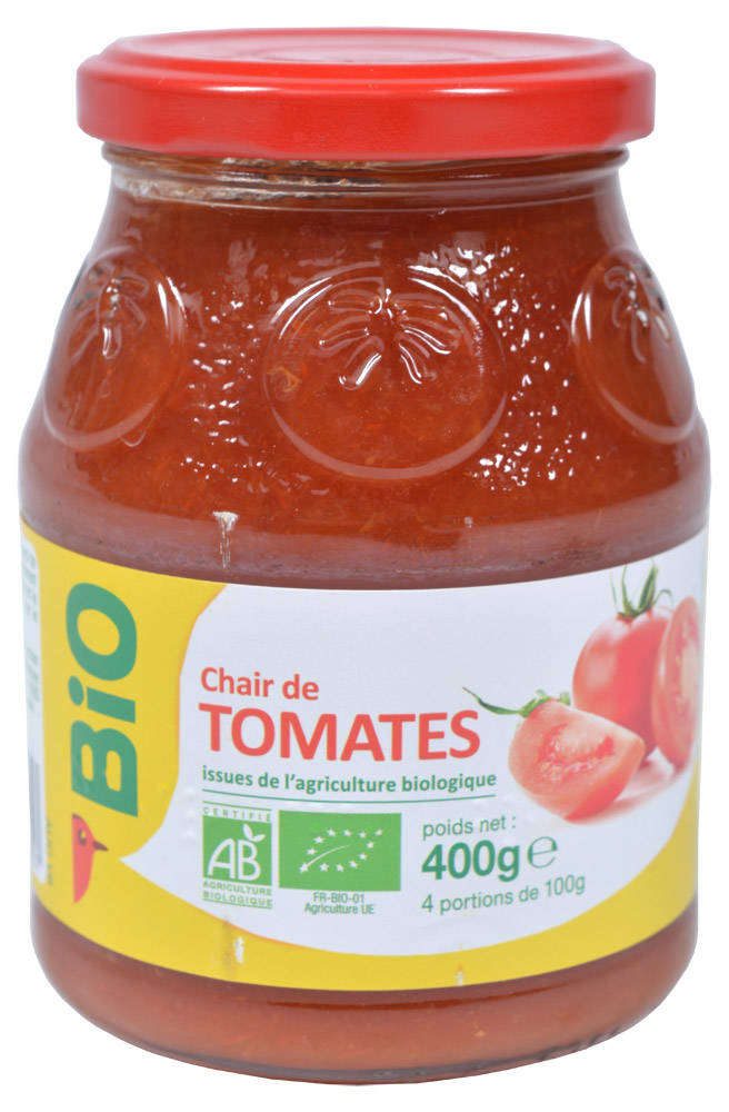 Мякоть томатов Auchan Bio 400 г