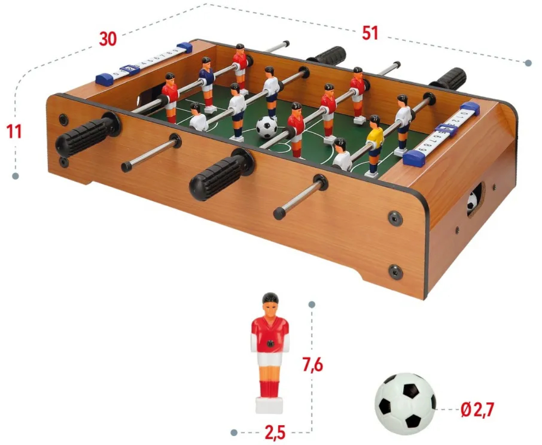 Настольный футбол CHILITOY деревянный с подсчетом голов – купить в Москве,  цены в интернет-магазинах на Мегамаркет