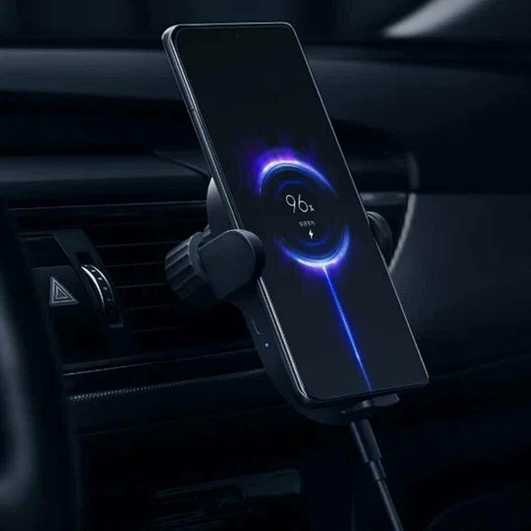 Автомобильное зарядное устройство Xiaomi MI Wireless Car Charger 30W  (W03ZM) - купить в Москве, цены на Мегамаркет | 600013529604