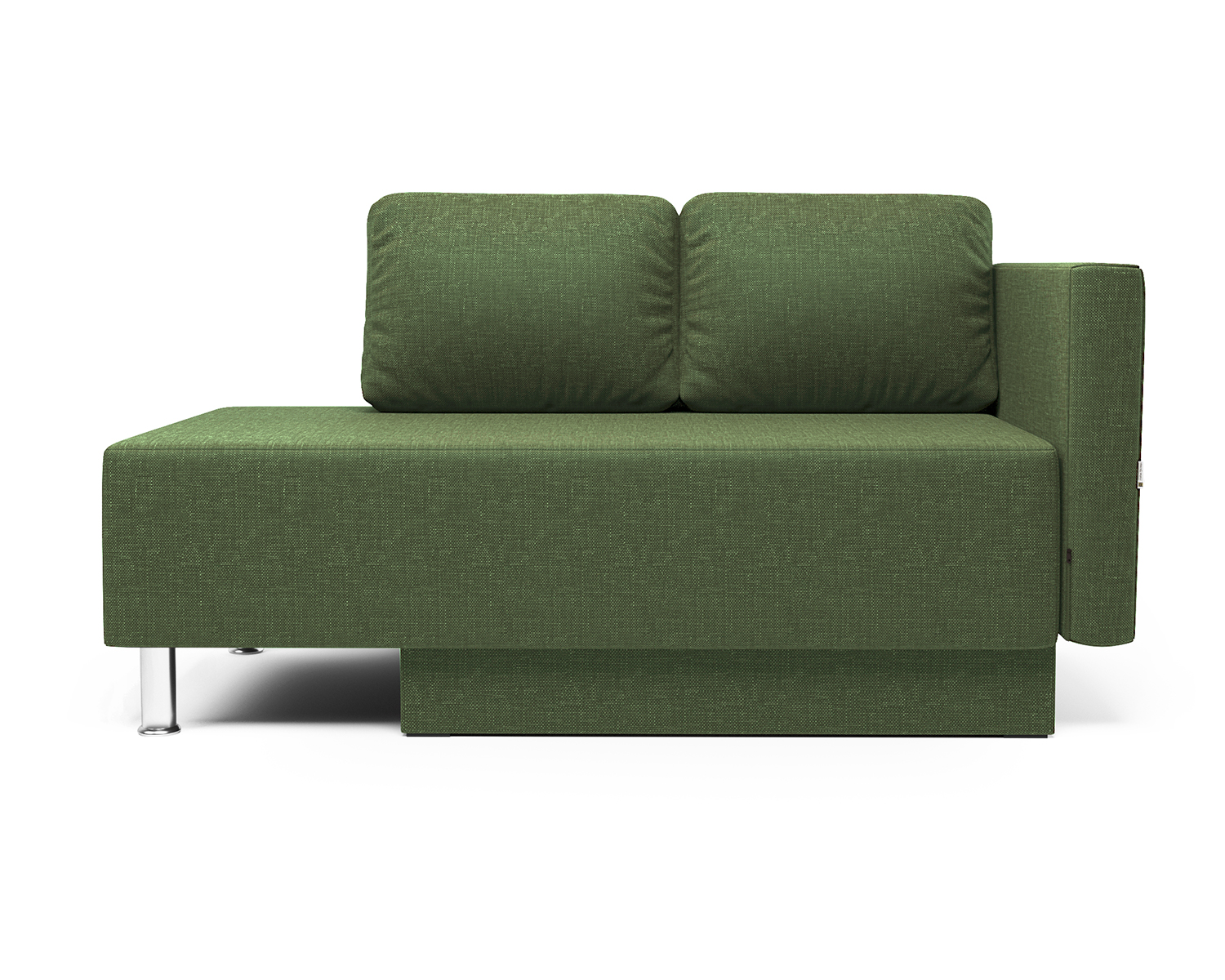 Кушетка Шарм-Дизайн Леон правый рогожка зелёный
