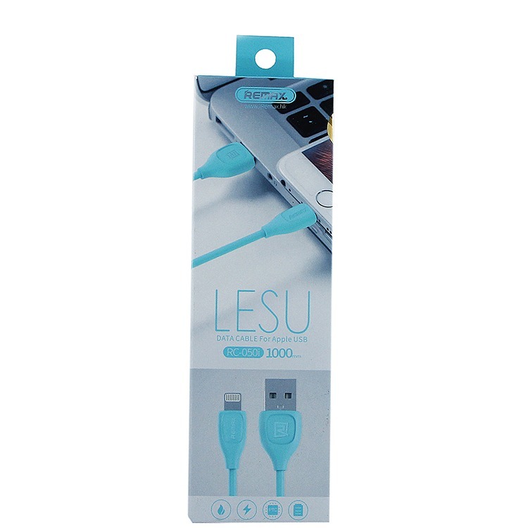 Кабель USB - Lightning (для iPhone) Remax RC-050i, голубой