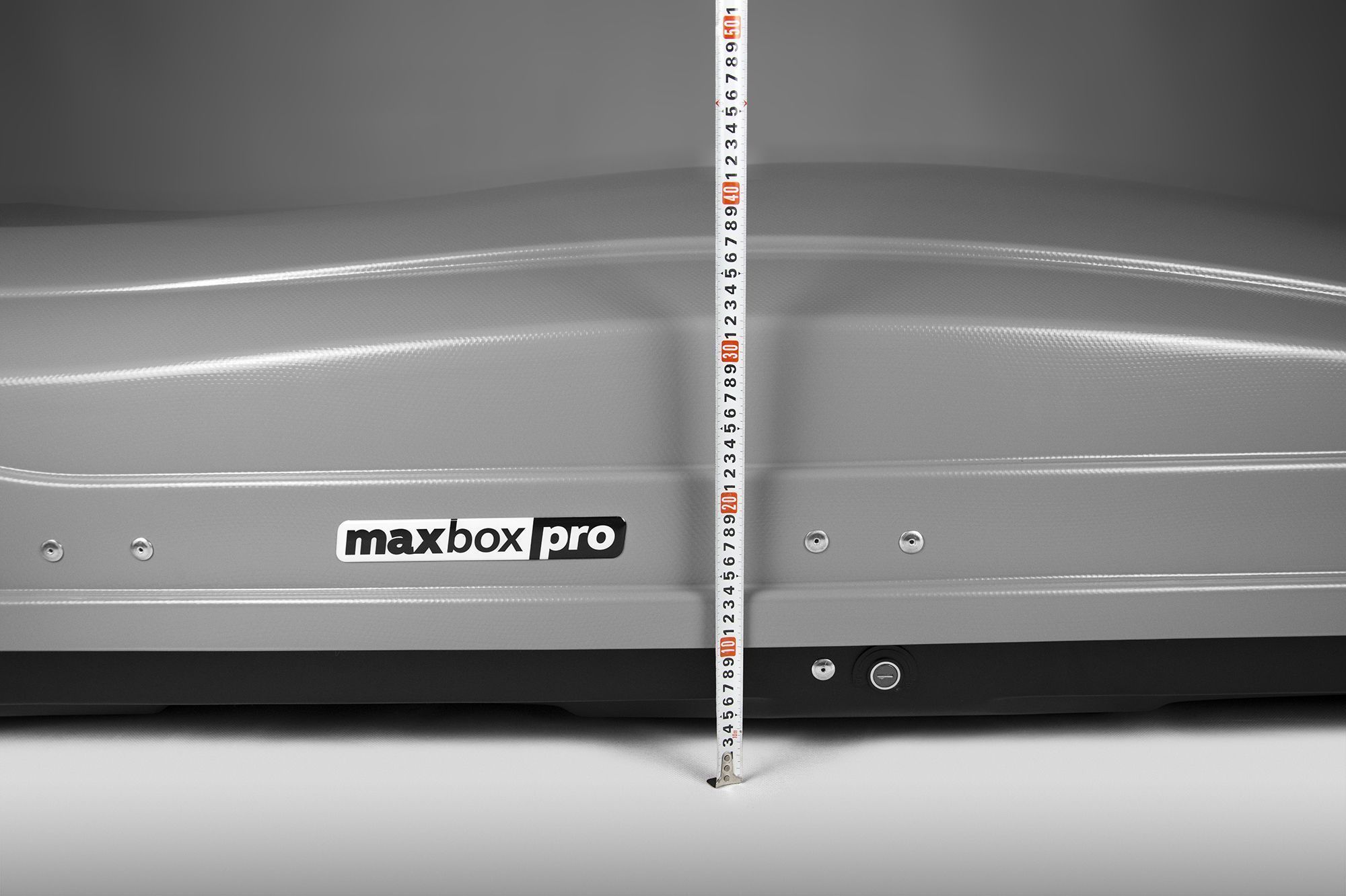 Бокс на крышу MaxBox Pro 520л, серый карбон,196х80х43, двустороннее откр MBP-520-SCAR