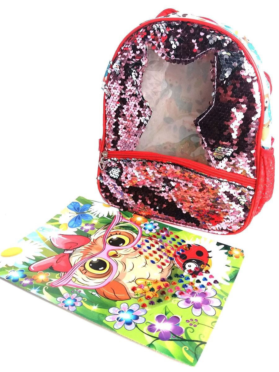 Лапландия Сумка-рюкзак с пайетками с мозаикой календарем на стол – Сова