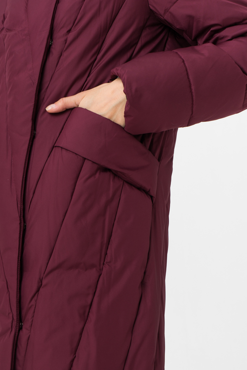 Утепленное пальто женское Tom Farr T4F W3577.29 (210-1) бордовое 44