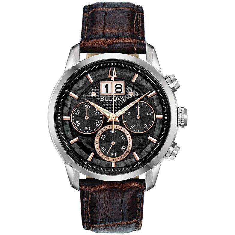 Наручные часы мужские Bulova 96B311 коричневые