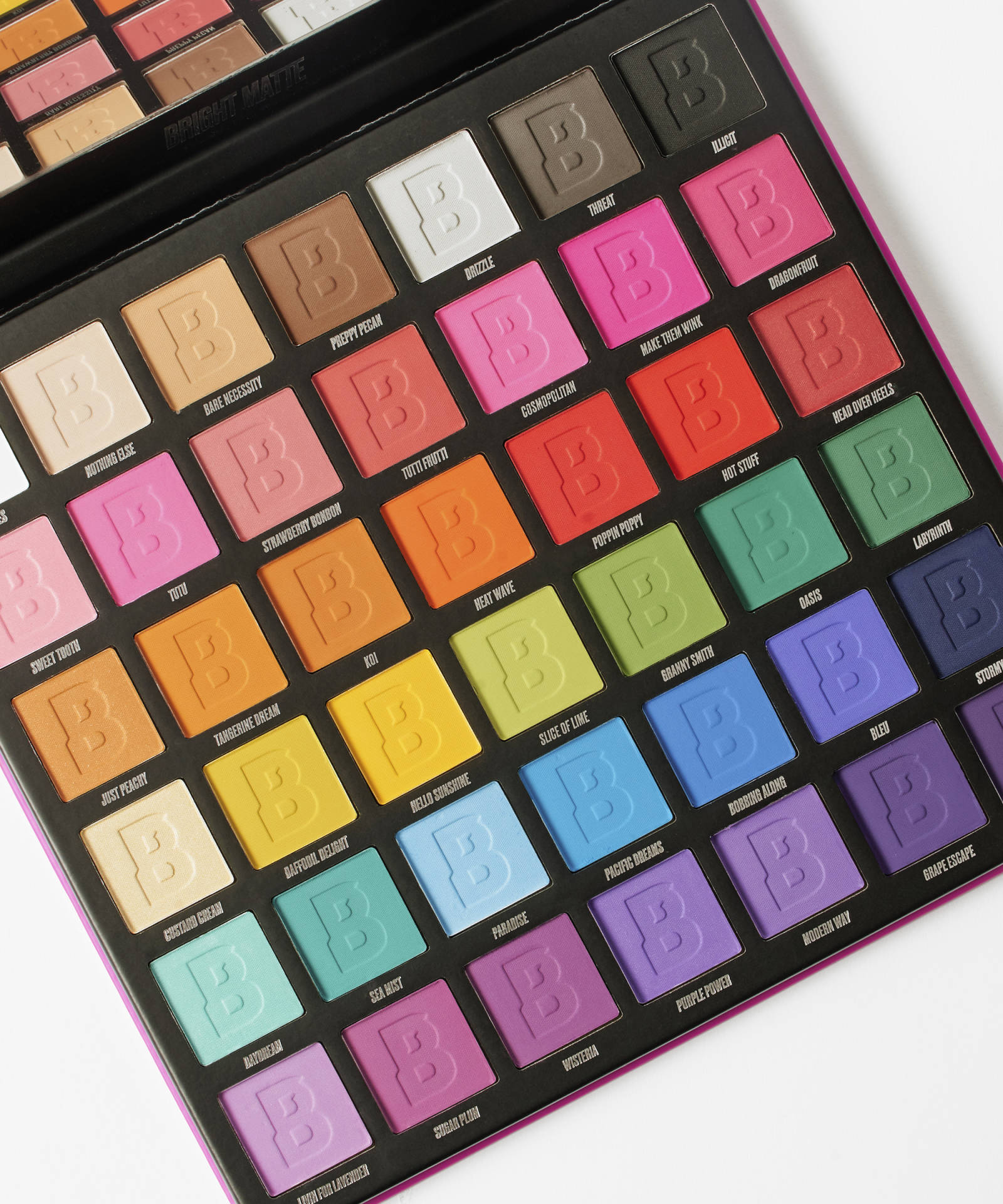 Миниатюра Радужная палетка теней для глаз BY BEAUTY BAY BRIGHT MATTE 42 COL...