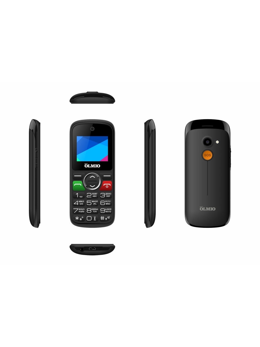 Смартфон Olmio C18 Black 43769, купить в Москве, цены в интернет-магазинах  на Мегамаркет