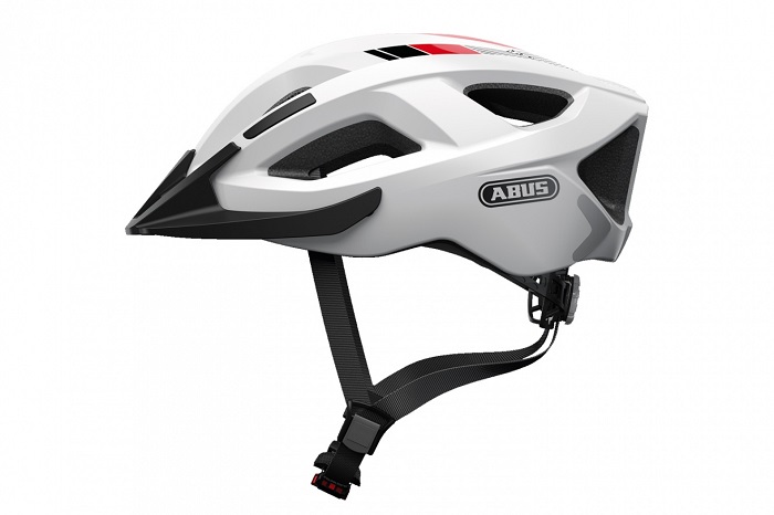 Велошлем Abus Aduro 2.0 race white 52-58 - купить в Velo4u, цена на Мегамаркет