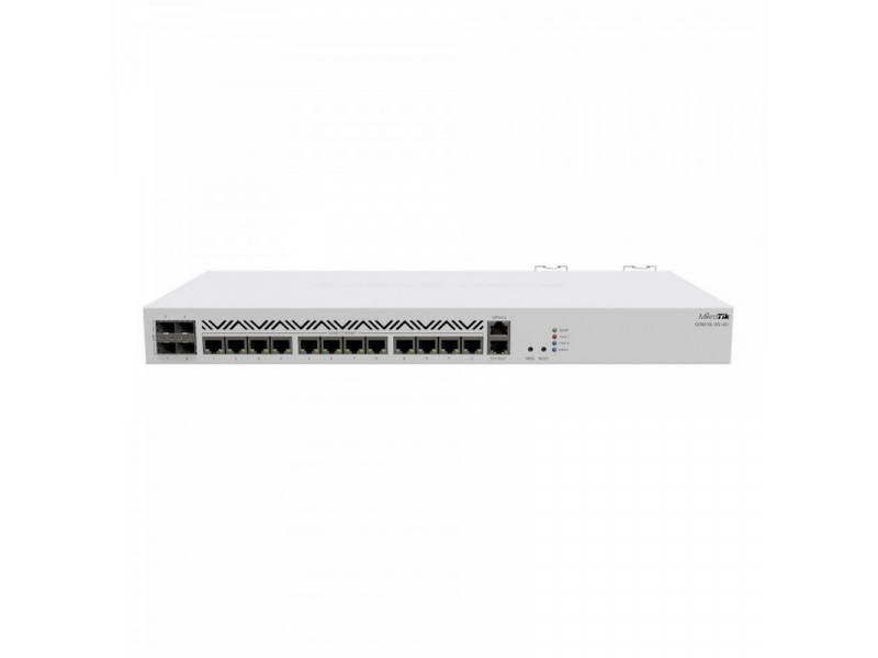 Коммутатор Mikrotik CCR2116-12G-4S+ белый, купить в Москве, цены в интернет-магазинах на Мегамаркет