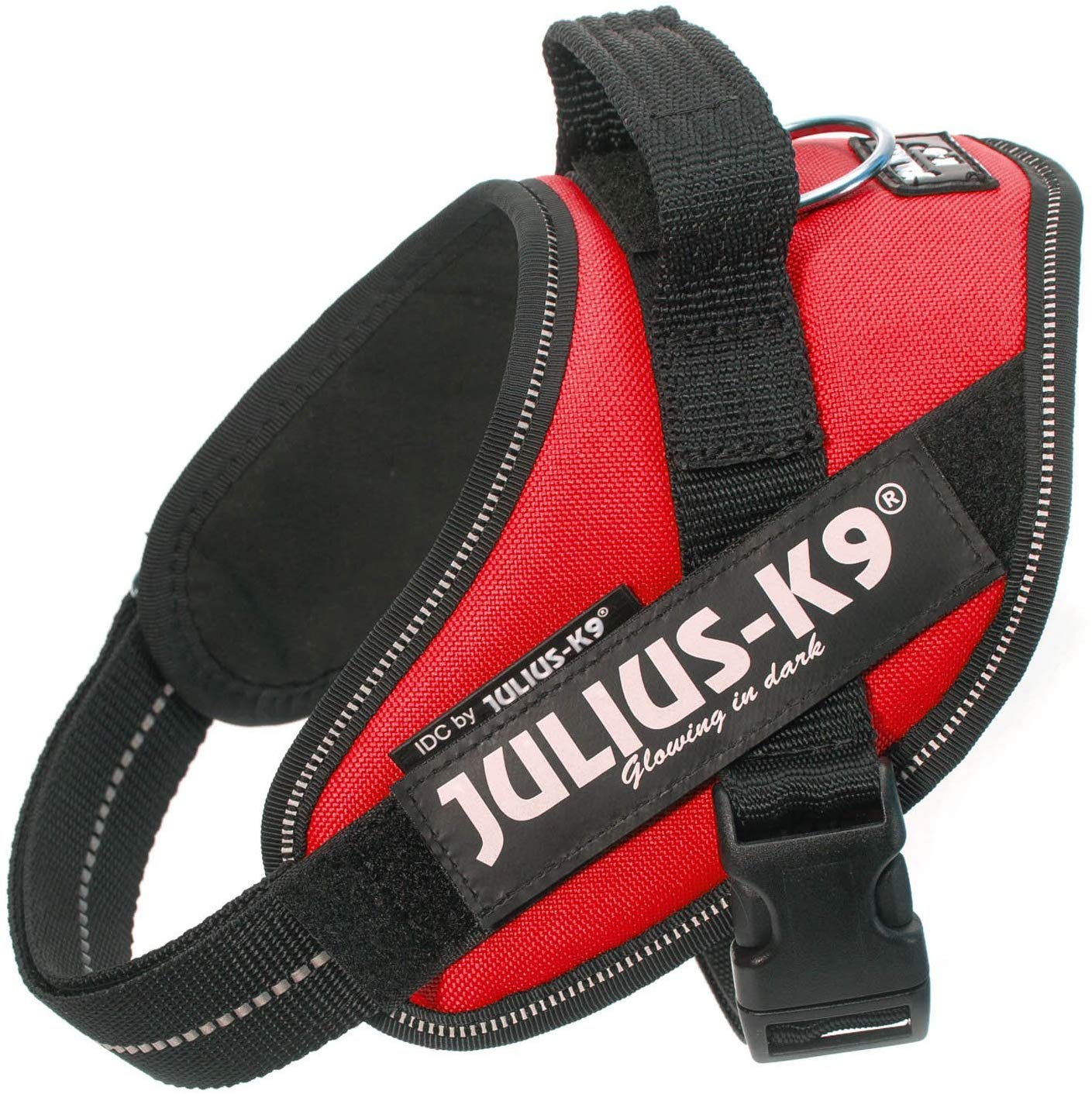 Шлейка для собак Julius-K9 IDC®-Powerharness Mini, полиэстер, красный, 49-67см/ 7-15кг