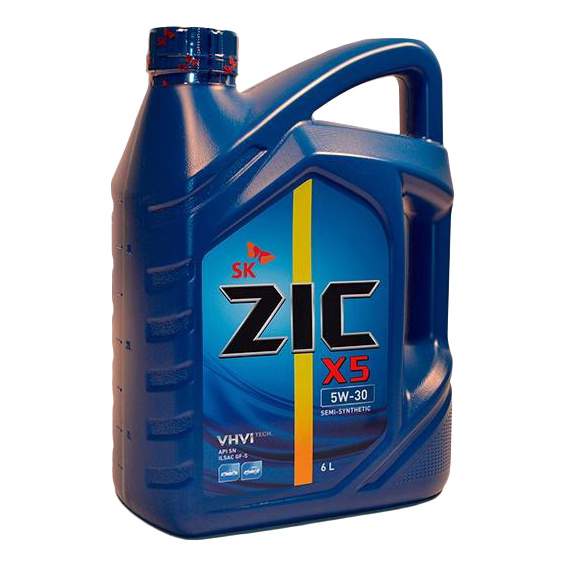 Моторное масло ZIC X5 5W30 6 л - купить в Москве, цены на Мегамаркет | 100022729742